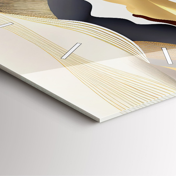 Štvorcové hodiny Abstraktné zlaté hory