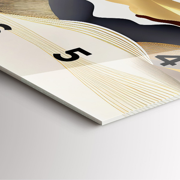 Štvorcové hodiny Abstraktné zlaté hory