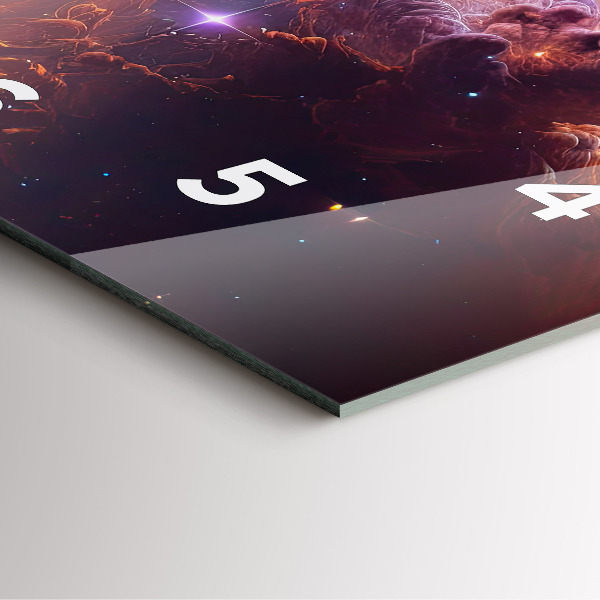 Štvorcové hodiny Kozmický svet hviezd