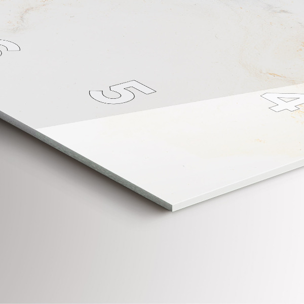 Štvorcové hodiny Umelecký mramor