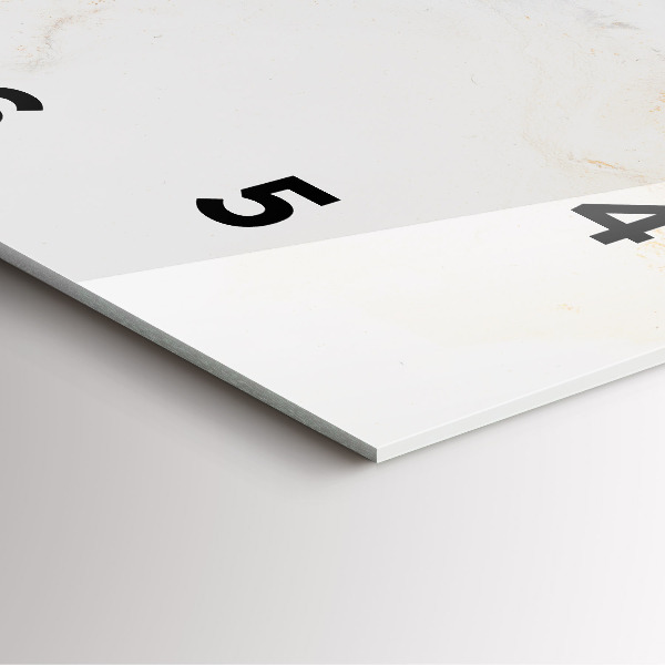 Štvorcové hodiny Umelecký mramor