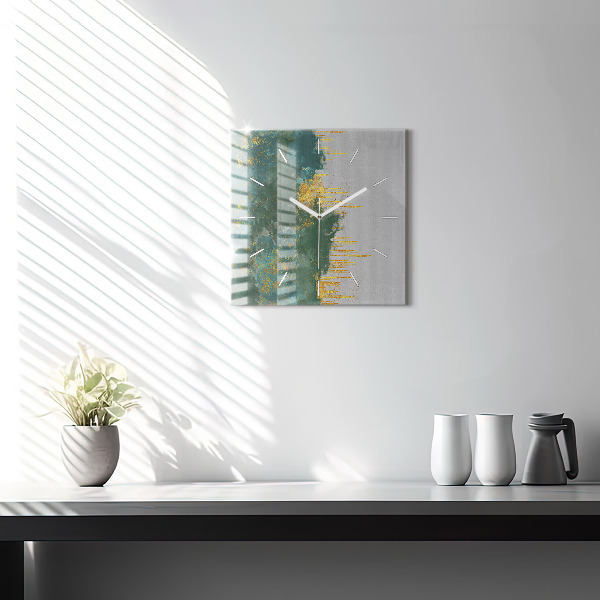 Štvorcové hodiny Dekoratívny vzor