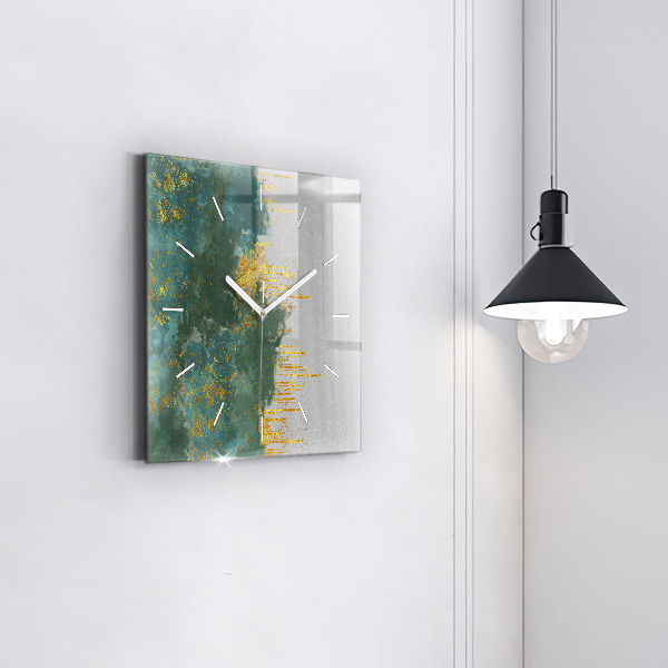 Štvorcové hodiny Dekoratívny vzor