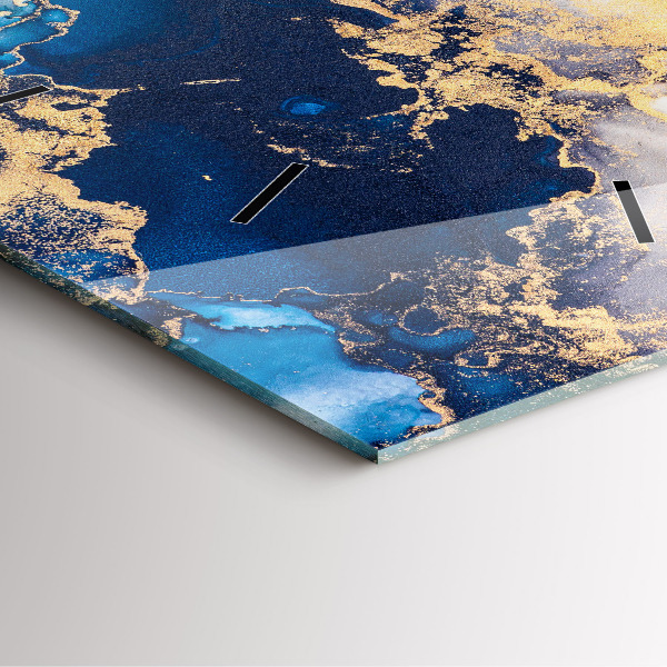 Štvorcové hodiny Mramorový vzor