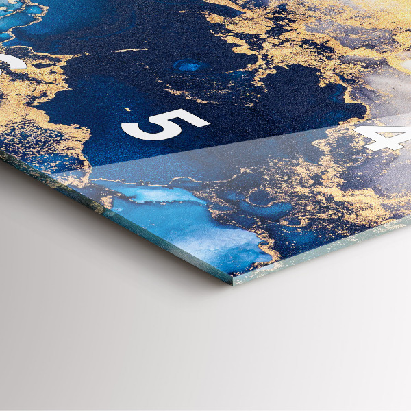 Štvorcové hodiny Mramorový vzor