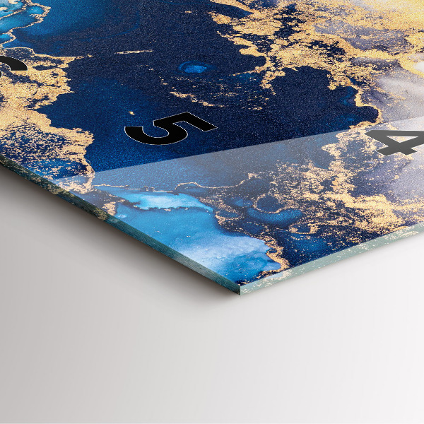 Štvorcové hodiny Mramorový vzor