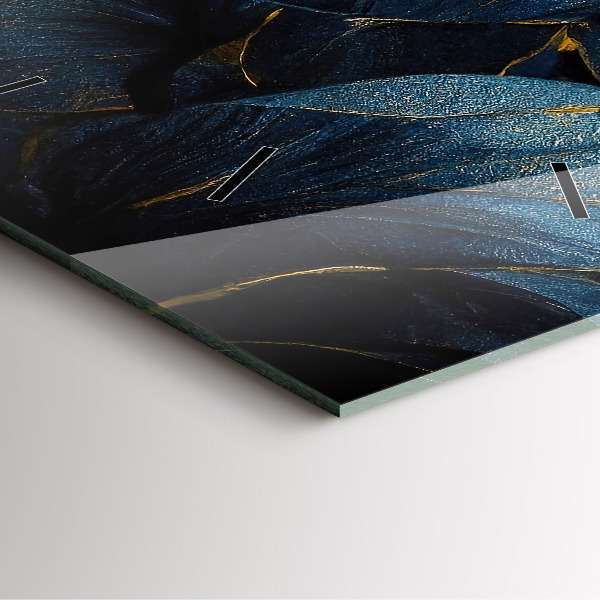 Štvorcové hodiny Dekoratívne kvety