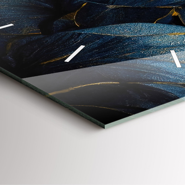 Štvorcové hodiny Dekoratívne kvety