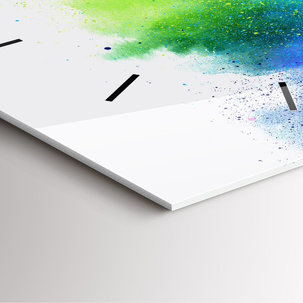 Štvorcové hodiny Abstraktná dúha