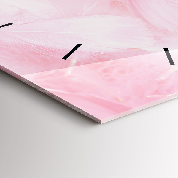 Štvorcové hodiny Perie – abstrakcia