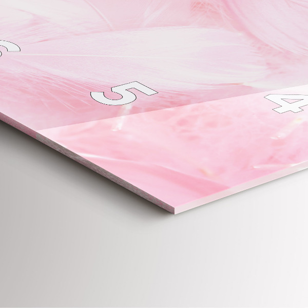 Štvorcové hodiny Perie – abstrakcia