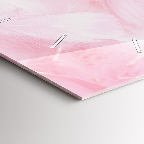 Štvorcové hodiny Perie – abstrakcia