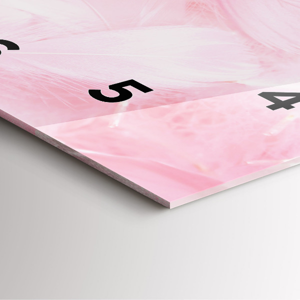 Štvorcové hodiny Perie – abstrakcia