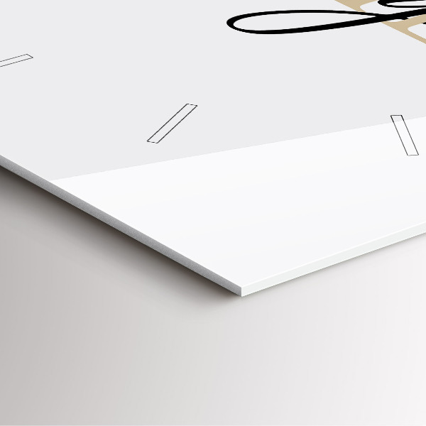 Štvorcové hodiny Rodinný nápis