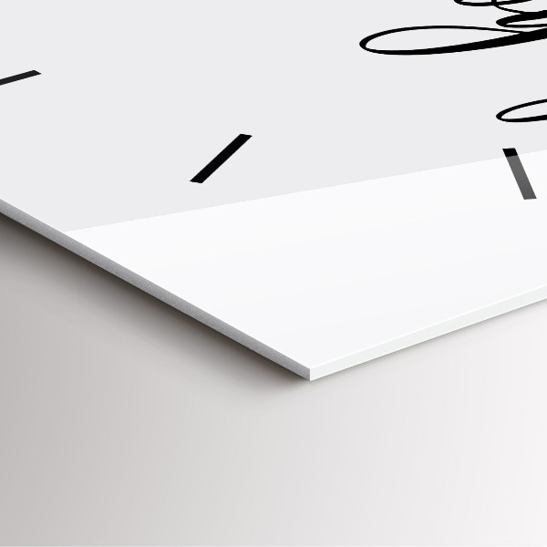 Štvorcové hodiny Nápis Bon voyage