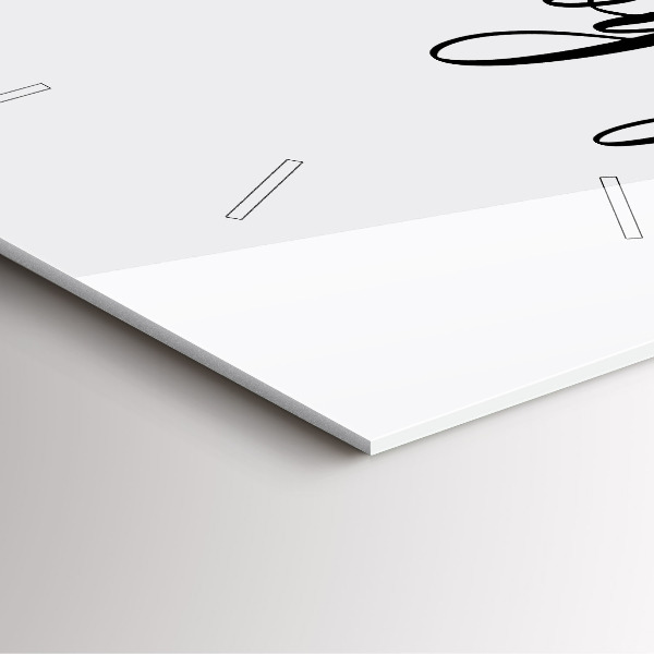 Štvorcové hodiny Nápis Bon voyage