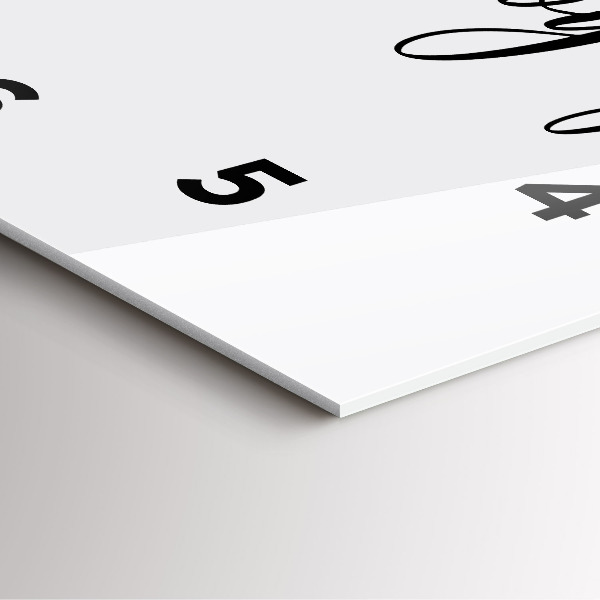 Štvorcové hodiny Nápis Bon voyage