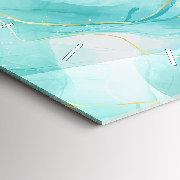 Štvorcové hodiny Mramorová abstrakcia