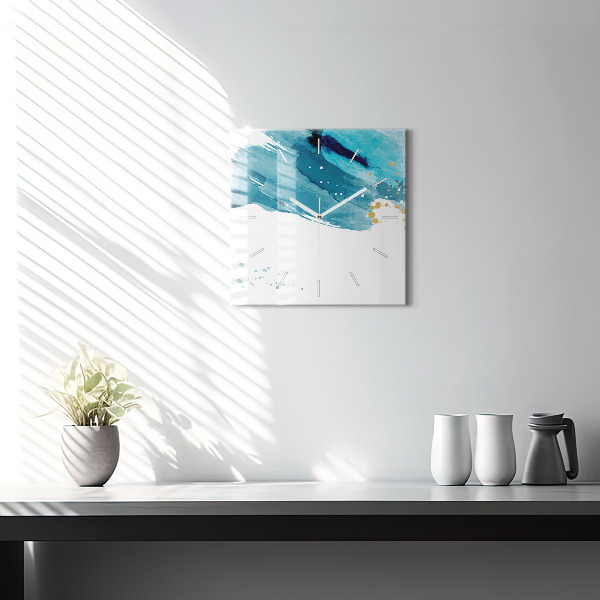 Štvorcové hodiny Ťahy štetcom