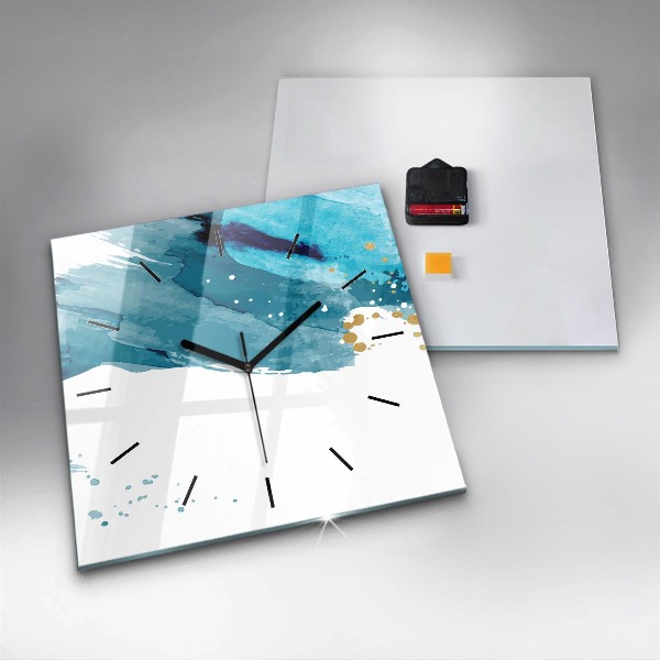 Štvorcové hodiny Ťahy štetcom