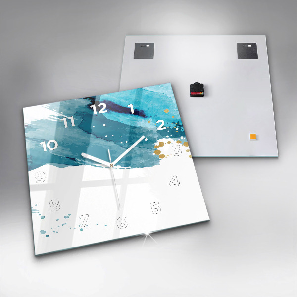 Štvorcové hodiny Ťahy štetcom