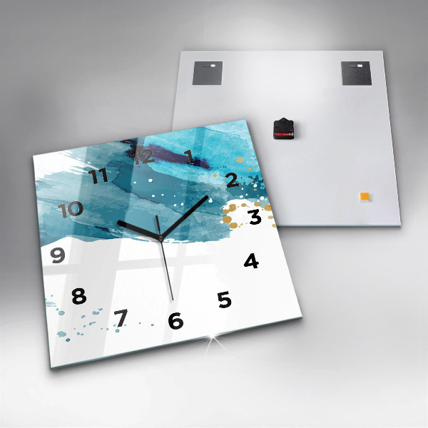 Štvorcové hodiny Ťahy štetcom