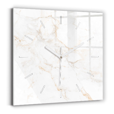 Štvorcové hodiny Elegantný mramor