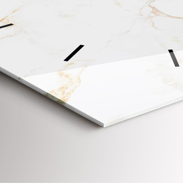 Štvorcové hodiny Elegantný mramor