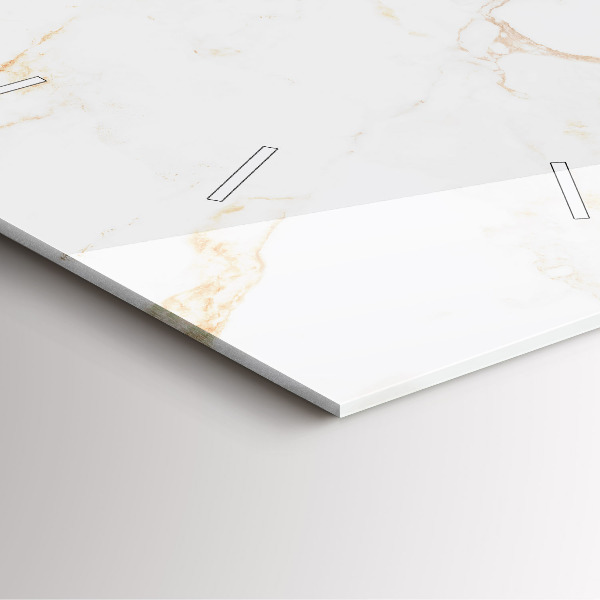 Štvorcové hodiny Elegantný mramor