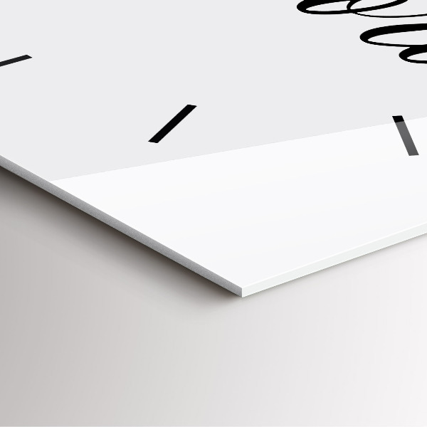 Štvorcové hodiny Nápis spomienok