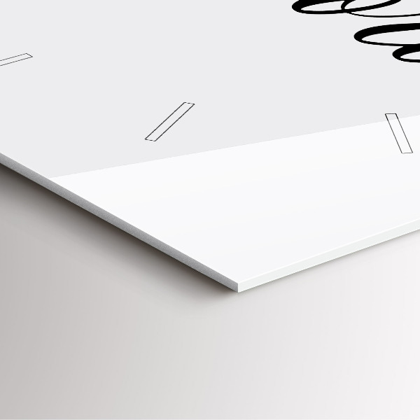 Štvorcové hodiny Nápis spomienok