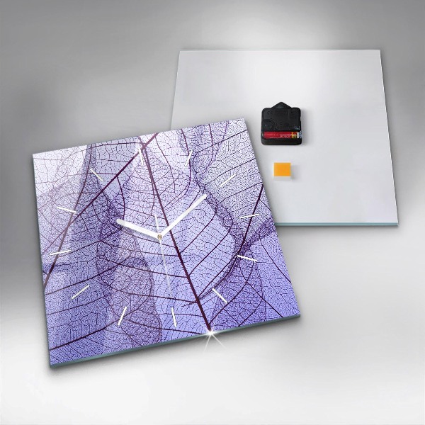 Štvorcové hodiny Listy – príroda