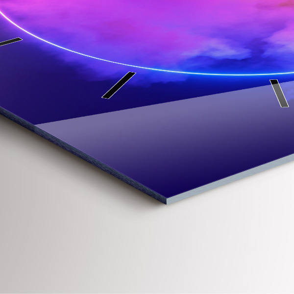 Štvorcové hodiny 3D abstrakcia dymu