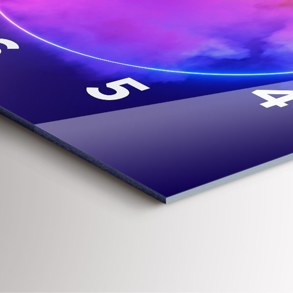 Štvorcové hodiny 3D abstrakcia dymu