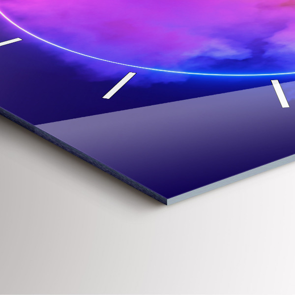 Štvorcové hodiny 3D abstrakcia dymu