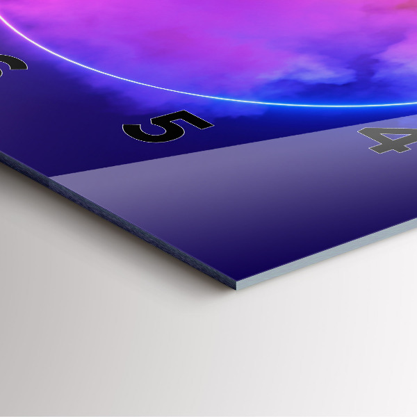 Štvorcové hodiny 3D abstrakcia dymu