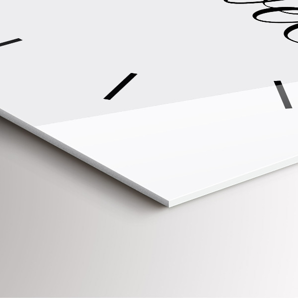 Štvorcové hodiny Cestovný nápis