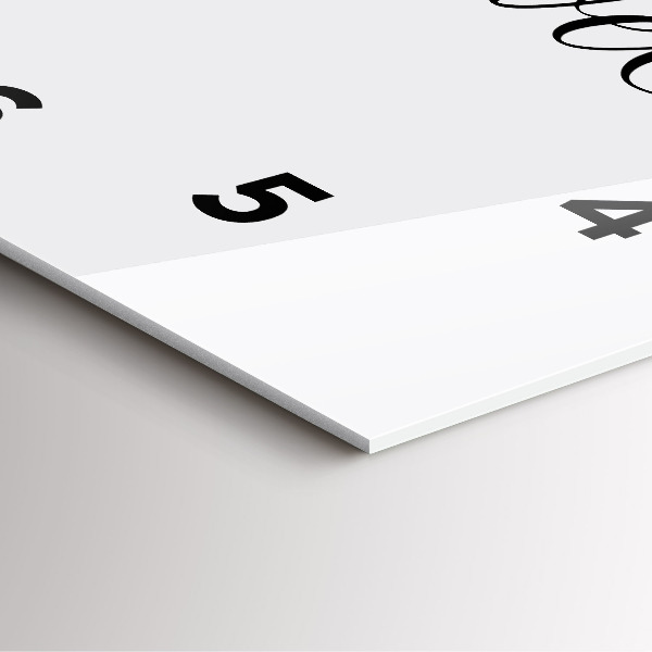 Štvorcové hodiny Cestovný nápis