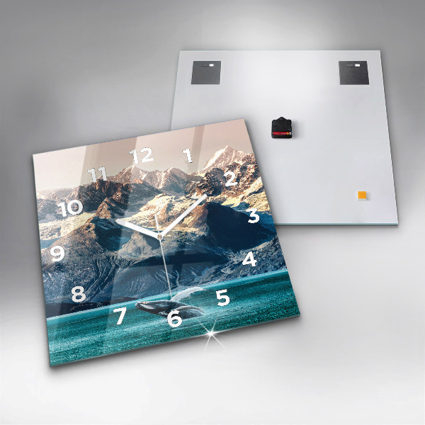 Štvorcové hodiny Vodná veľryba