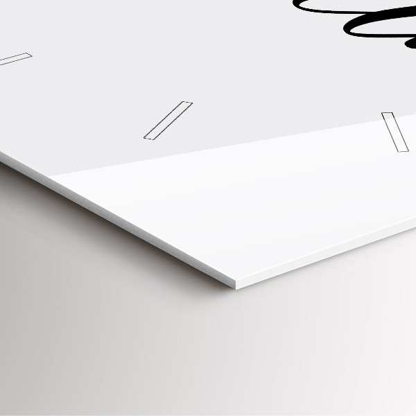 Štvorcové hodiny Dobrodružný nápis