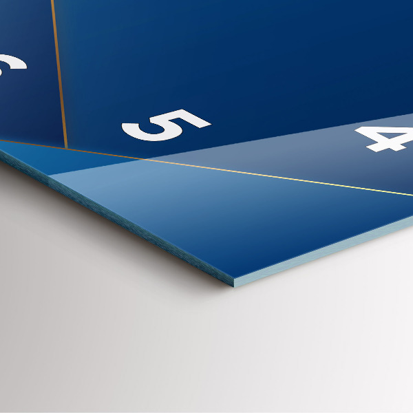 Štvorcové hodiny Ornamentálna abstrakcia