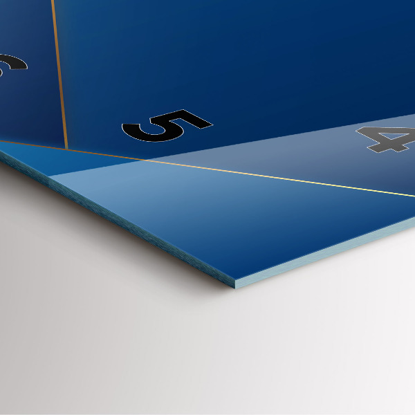 Štvorcové hodiny Ornamentálna abstrakcia