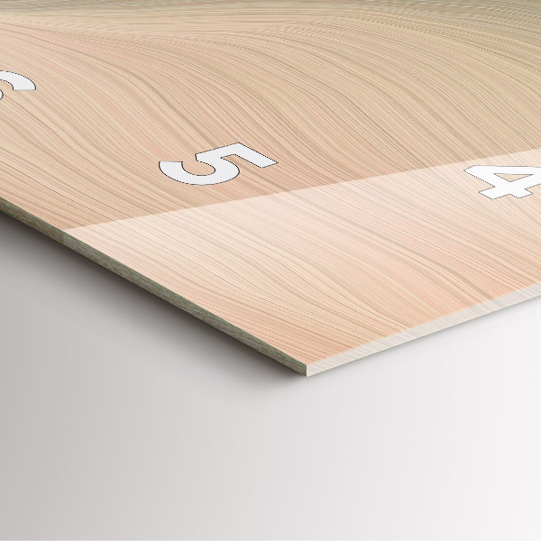 Štvorcové hodiny Vlnová abstrakcia