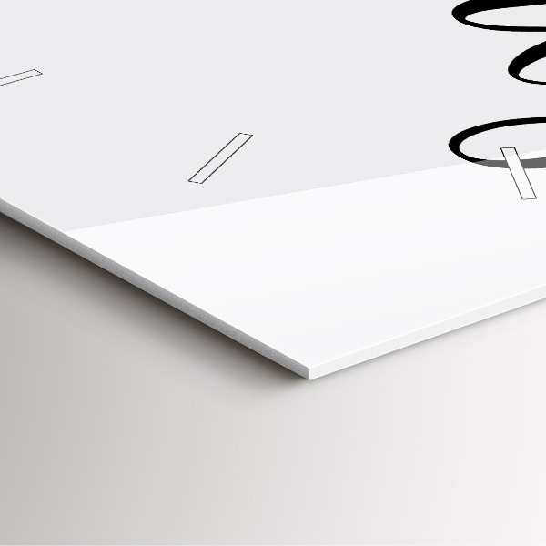 Štvorcové hodiny Rodinný nápis a srdce