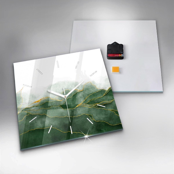 Štvorcové hodiny Listy abstrakcie