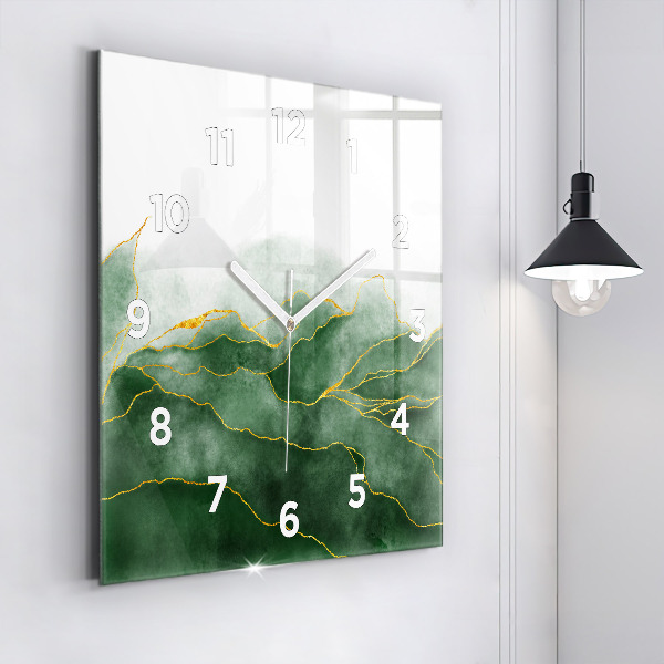 Štvorcové hodiny Listy abstrakcie