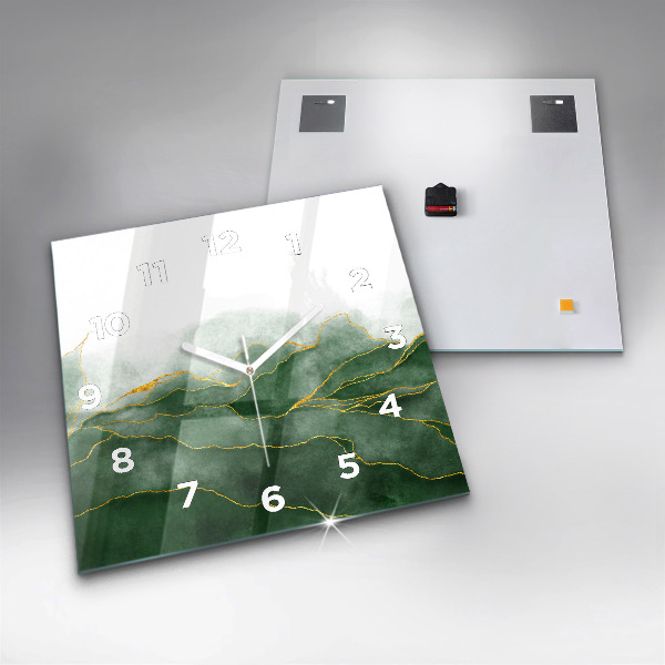 Štvorcové hodiny Listy abstrakcie