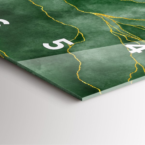 Štvorcové hodiny Listy abstrakcie