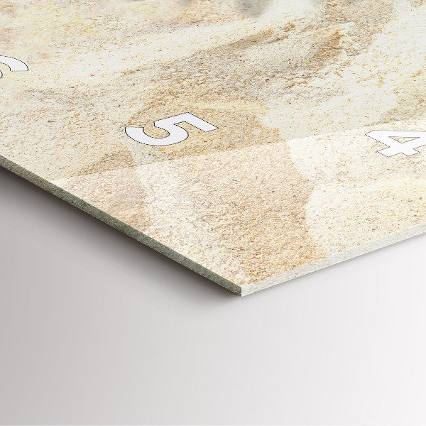 Štvorcové hodiny Tieň palmy v piesku