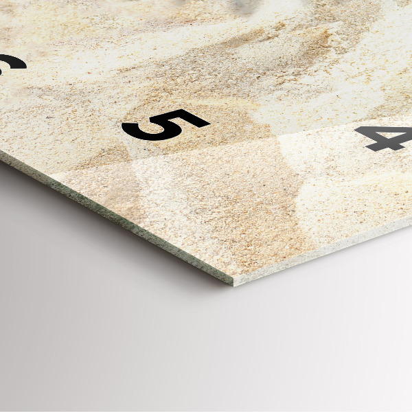 Štvorcové hodiny Tieň palmy v piesku